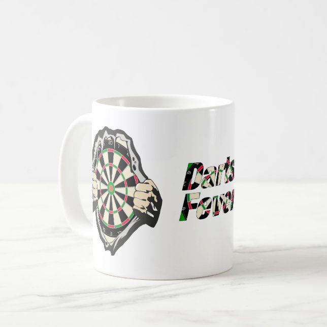 Breakthrough to the Bullseye – Ultimate Dartboard  Coffee Mug (Front Left)