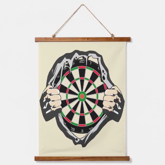 Breakthrough to the Bullseye – Ultimate Dartboard  Hanging Tapestry (Front)
