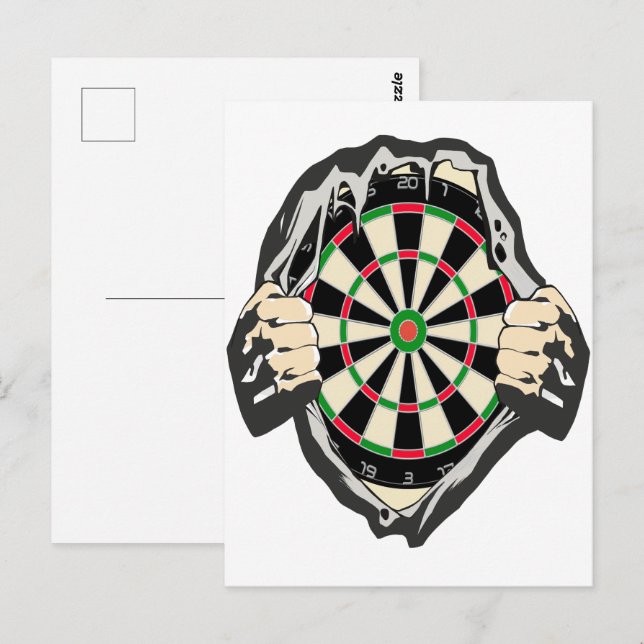 Breakthrough to the Bullseye – Ultimate Dartboard  Postcard (Front/Back)