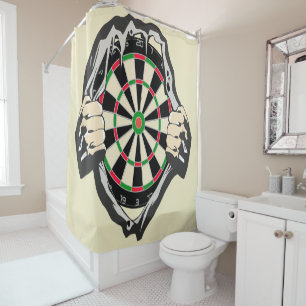 Breakthrough to the Bullseye – Ultimate Dartboard Shower Curtain