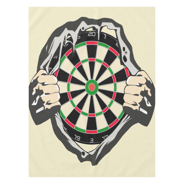 Breakthrough to the Bullseye – Ultimate Dartboard  Tablecloth (Front)