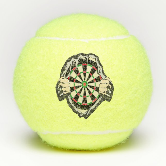 Breakthrough to the Bullseye – Ultimate Dartboard  Tennis Balls (Front)
