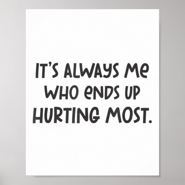 Breakup Themed Head Hurt Cool Sad Graphic Broken L Poster (Front)