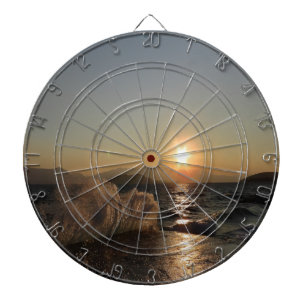 Breakwater in Croatia beautiful sunset Dartboard