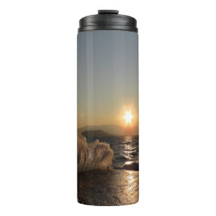 Breakwater in Croatia beautiful sunset         Thermal Tumbler