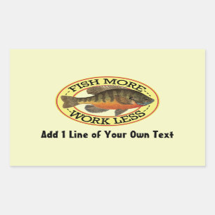 Bream Fishing Rectangular Sticker