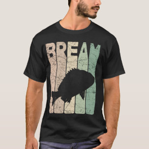 Bream Vintage Bluegill Fishing Retro Bream Fish T-Shirt