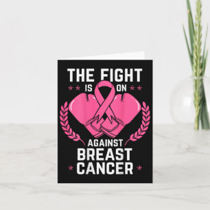 Breast Awareness Cancer Chemotherapy Aware Boxing  Card