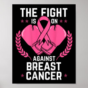 Breast Awareness Cancer Chemotherapy Aware Boxing Poster