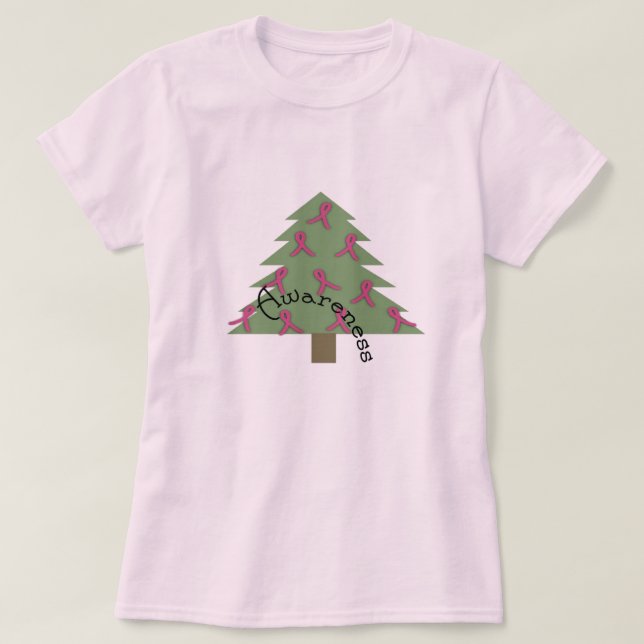 BREAST CA AWARENESS TREE-Unique design T-Shirt (Design Front)