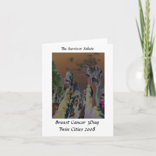 Breast Cancer 3Day note card