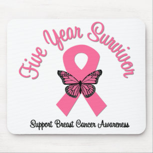 Breast Cancer 5 Year Survivor Mouse Pad