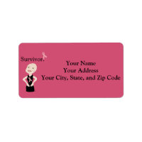 Breast Cancer Address Labels by SurvivorNovelties