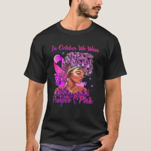 Breast Cancer And Domestic Violence Awareness Blac T-Shirt