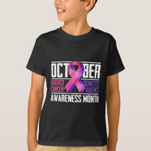 Breast Cancer And Domestic Violence Awareness Mont T-Shirt