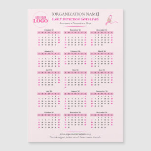 Breast Cancer Awareness 15-Month Ribbon Calendar