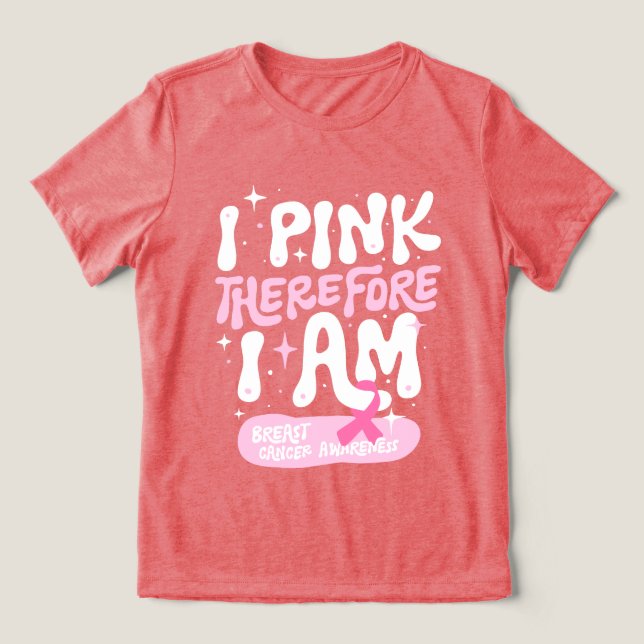 Breast Cancer Awareness 2024 Invigorating Pink Tri-Blend Shirt (Design Front)