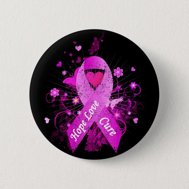 Breast Cancer Awareness 6 Cm Round Badge (Front)