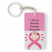 Breast Cancer Awareness Acrylic Keychain