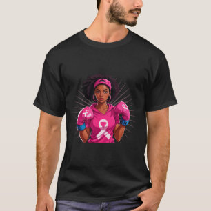 Breast Cancer Awareness African American Woman Box T-Shirt