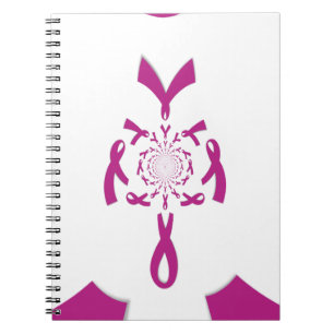 Breast Cancer Awareness Art Print Spiral Notebook