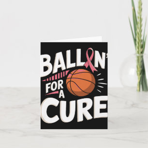 Breast Cancer Awareness Basketball Premium  Card