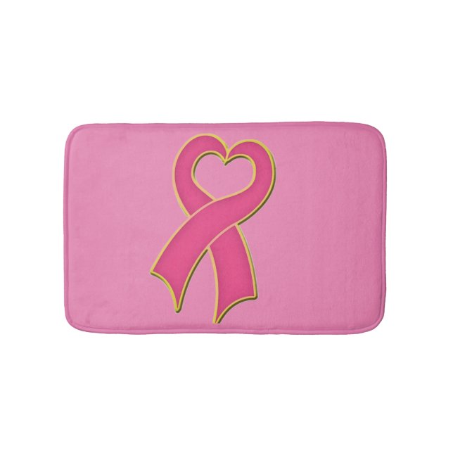 Breast Cancer Awareness Bath Mat (Front)