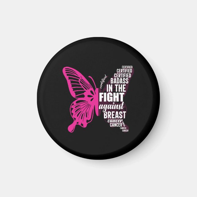 Breast cancer awareness best magnet (Front)
