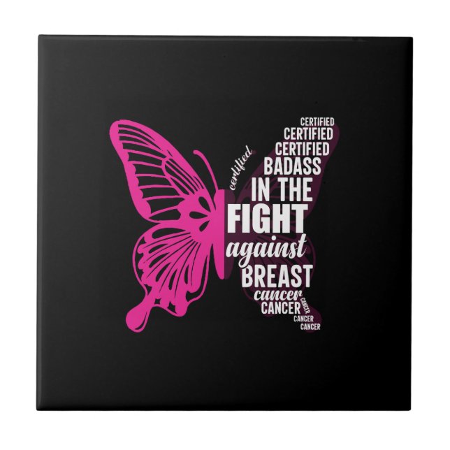 Breast cancer awareness best tile (Front)