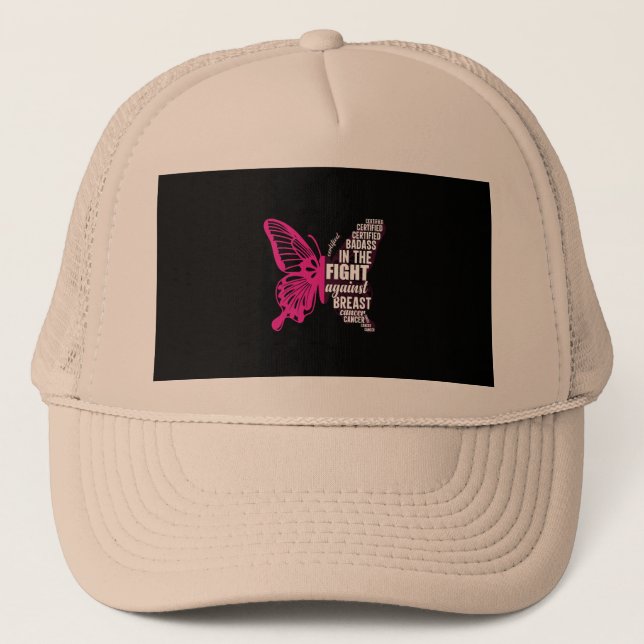 Breast cancer awareness best trucker hat (Front)