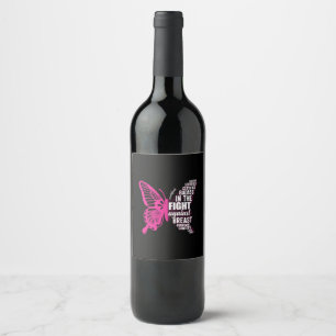 Breast cancer awareness best wine label