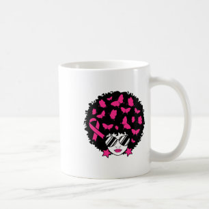 Breast Cancer Awareness Black Women Survivor Pink  Coffee Mug