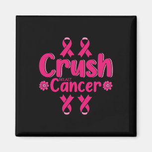 Breast Cancer Awareness Bling Pink Ribbon Magnet