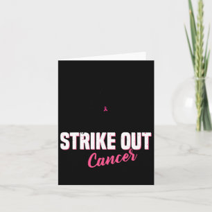 Breast Cancer Awareness - Bowling Strike Out Pink Card