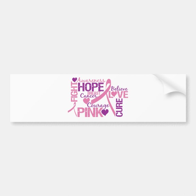 Breast Cancer Awareness Bumper Sticker (Front)
