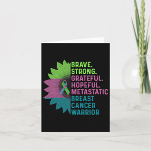 Breast Cancer Awareness Care Warrior Card
