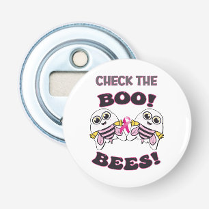 Breast Cancer Awareness Check The Boo-Bees Bottle Opener