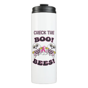 Breast Cancer Awareness Check The Boo-Bees Thermal Tumbler