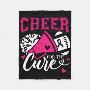 Breast Cancer Awareness Cheer For The Cure Fleece Blanket