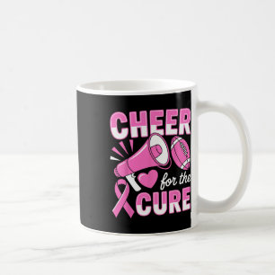 Breast Cancer Awareness Cheer For The Cure Footbyl Coffee Mug