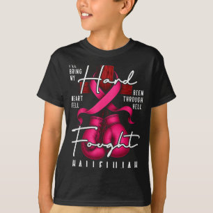 Breast Cancer Awareness Christian Hard Fought Hall T-Shirt