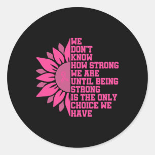 Breast Cancer Awareness Classic Round Sticker