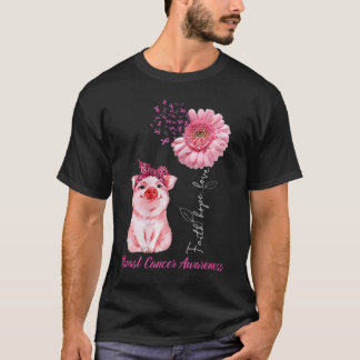 Breast Cancer Awareness Costume Daisy Ribbon Gift  T-Shirt
