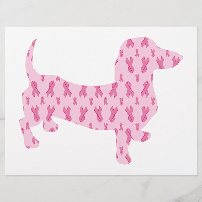 Breast Cancer Awareness Dachshund (Front)