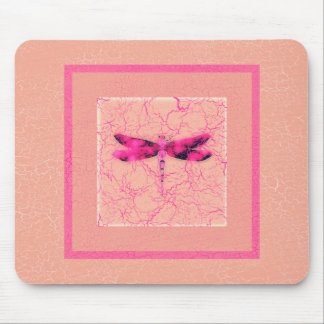 Breast Cancer Awareness Dragonfly Mouse Pad