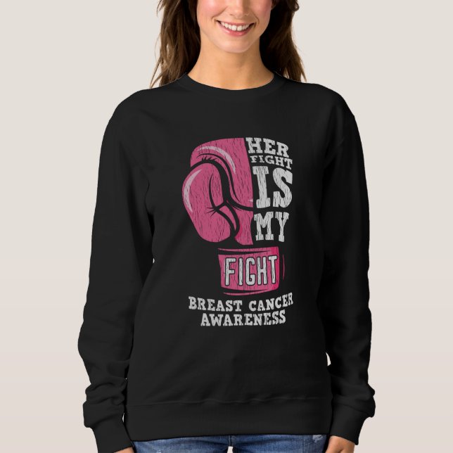 Breast Cancer Awareness Family Friends Support Sweatshirt (Front)