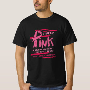 Breast Cancer Awareness Family Friends Support  T-Shirt
