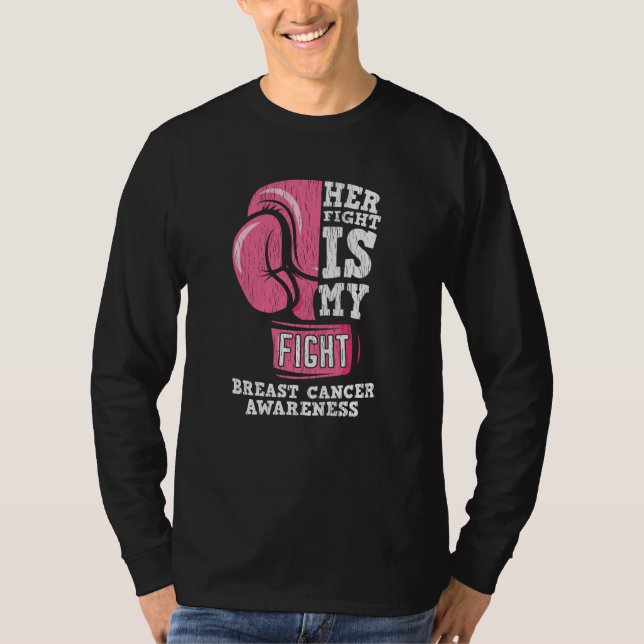 Breast Cancer Awareness Family Friends Support T-Shirt (Front)
