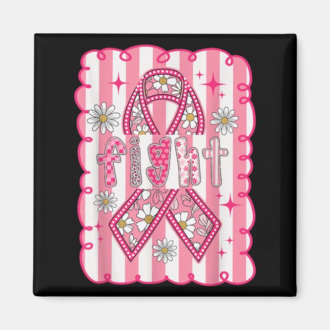 Breast Cancer Awareness Fight Magnet (Front)
