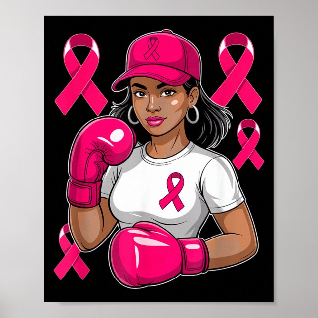 Breast Cancer Awareness Fighter Poster (Front)